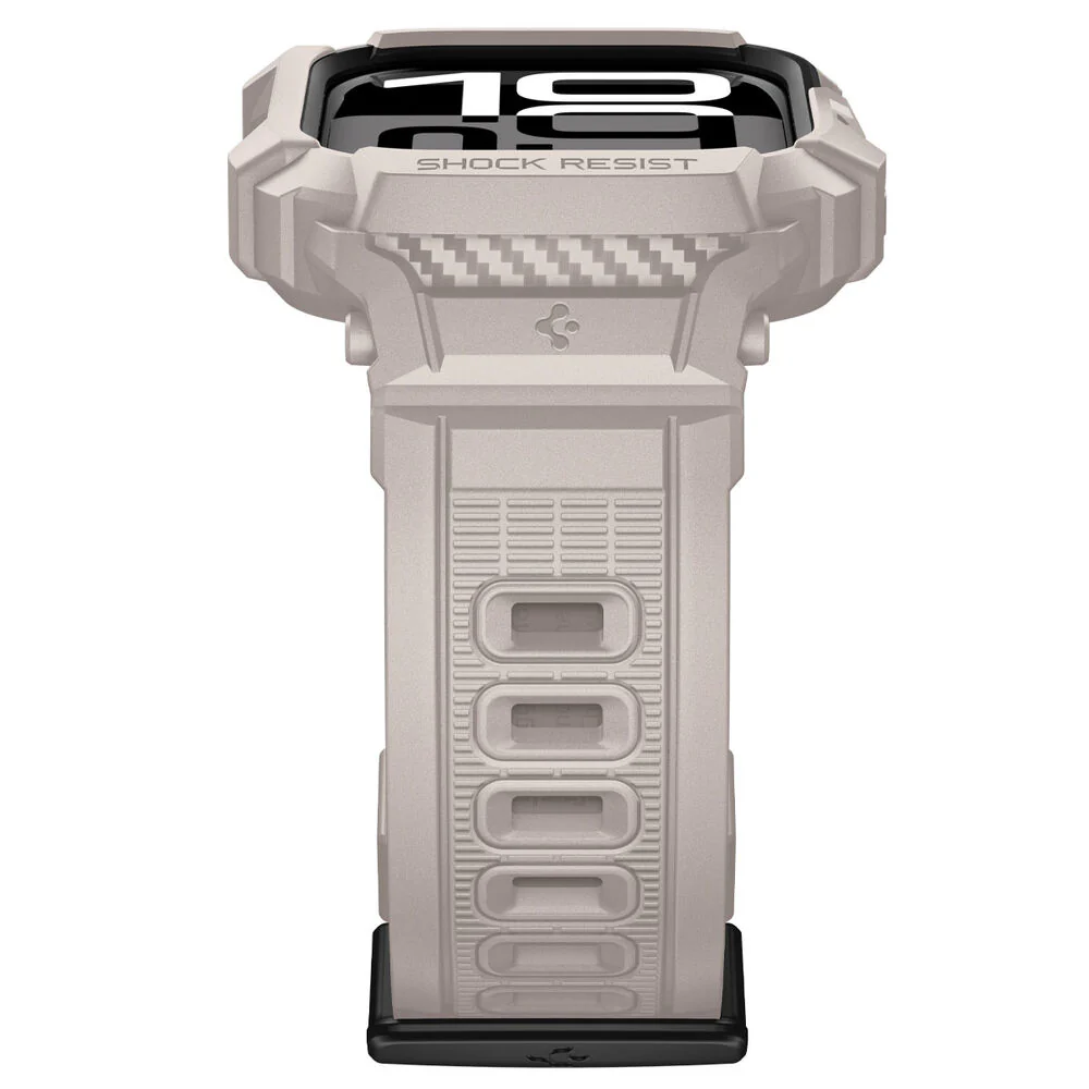 Spigen Apple Watch 42mm Rugged Armor Pro 2 Wristband (Dune Beige) - Image 6