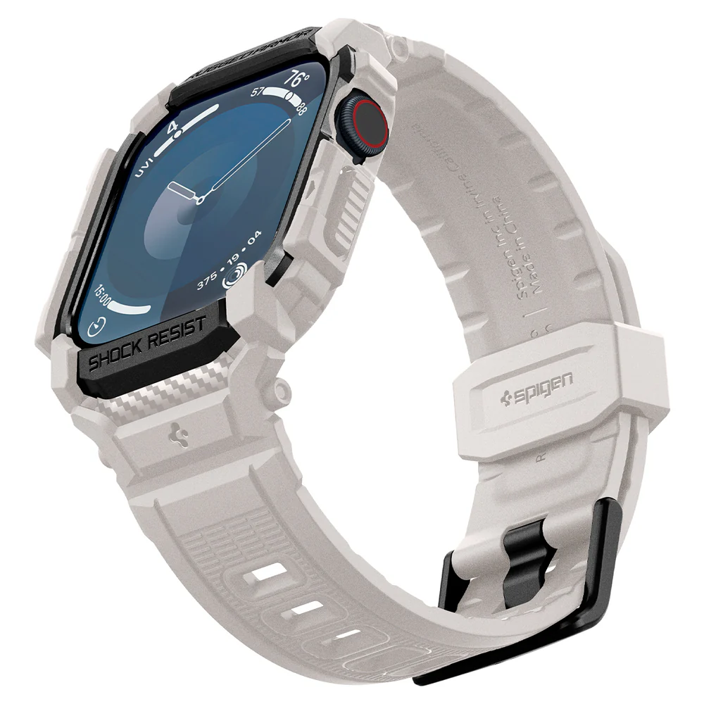 Spigen Apple Watch 42mm Rugged Armor Pro Case (Dune Beige) - Image 3