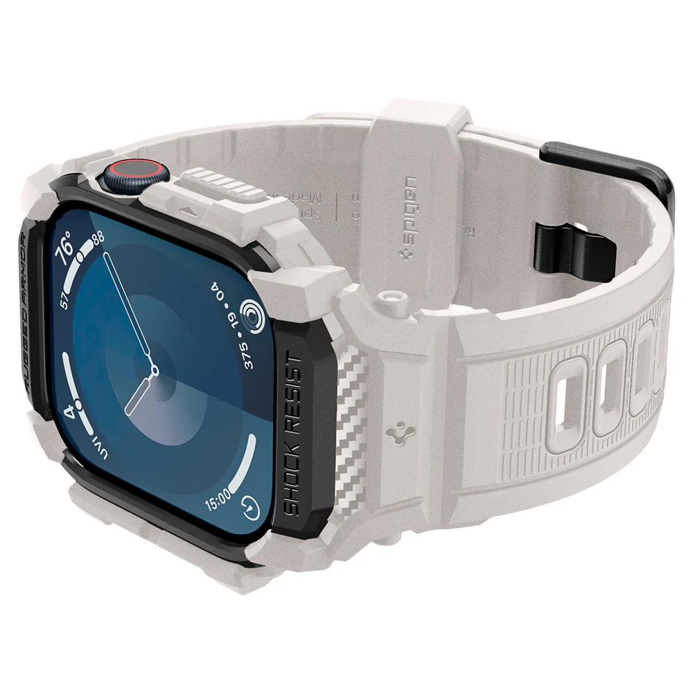 Spigen Apple Watch 42mm Rugged Armor Pro Case (Dune Beige) - Image 4