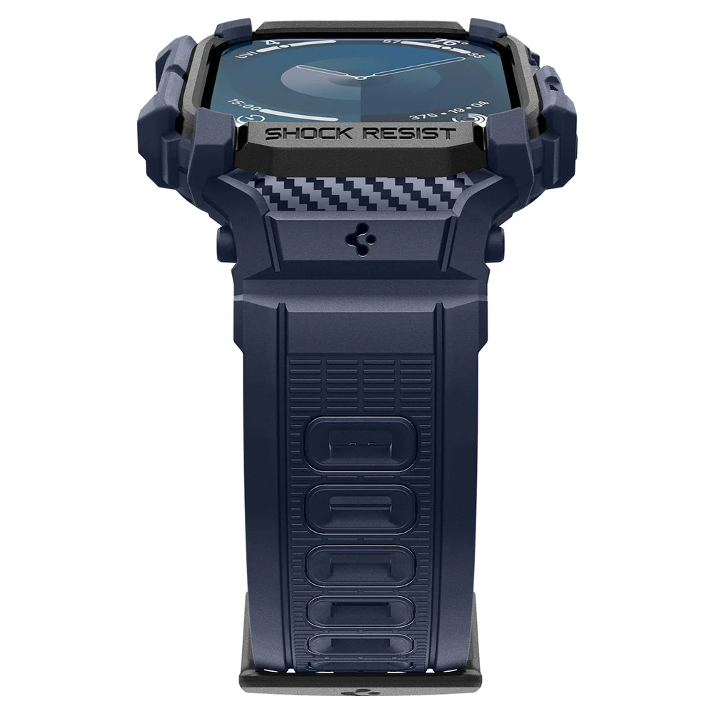 Spigen Apple Watch 42mm Rugged Armor Pro Case (Navy Blue) - Image 4