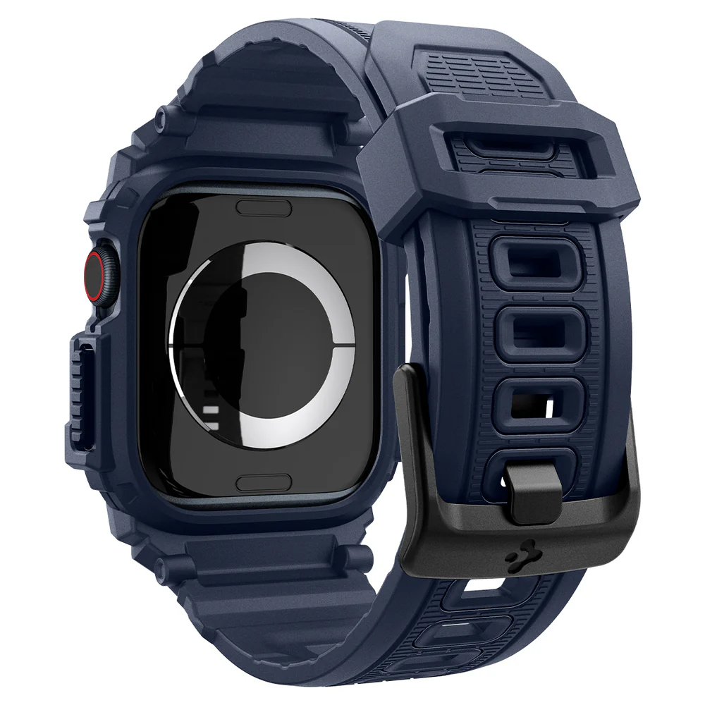 Spigen Apple Watch 42mm Rugged Armor Pro Case (Navy Blue) - Image 6