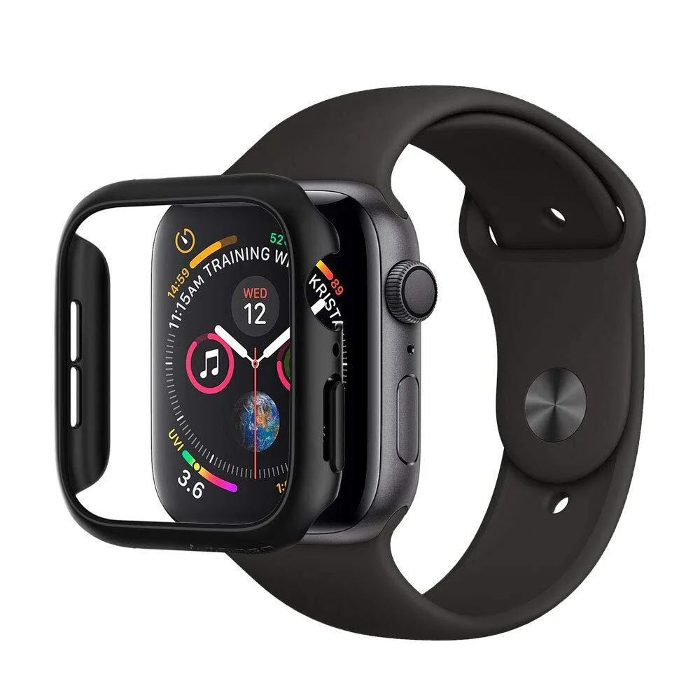 Spigen Apple Watch 44mm Thin Fit Case (Black) - Image 6