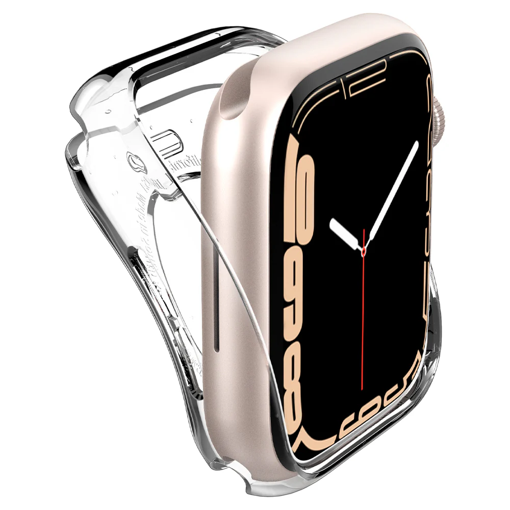Spigen Apple Watch 45mm 44mm Liquid Crystal Case (Clear) - Image 4