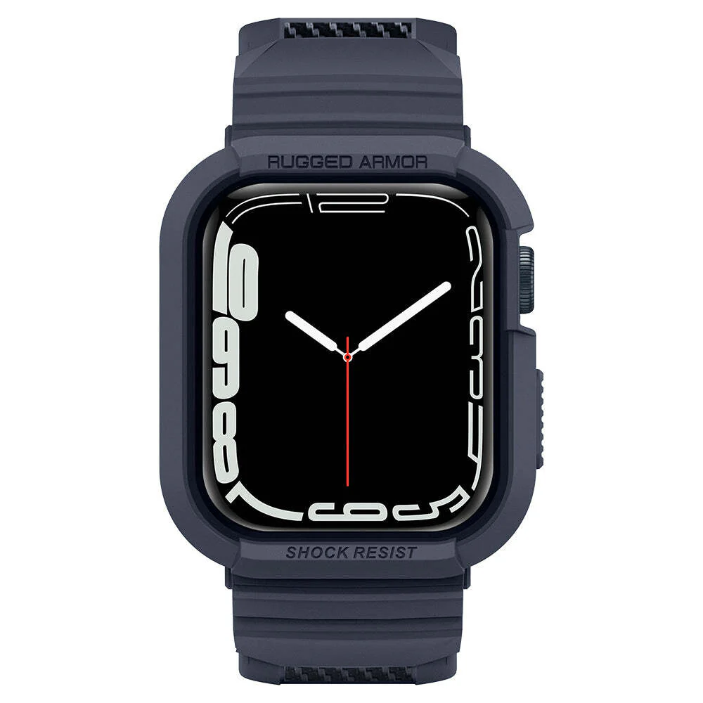 Spigen Apple Watch 45mm 44mm Rugged Armor Pro Case (Charcoal Grey) - Image 2