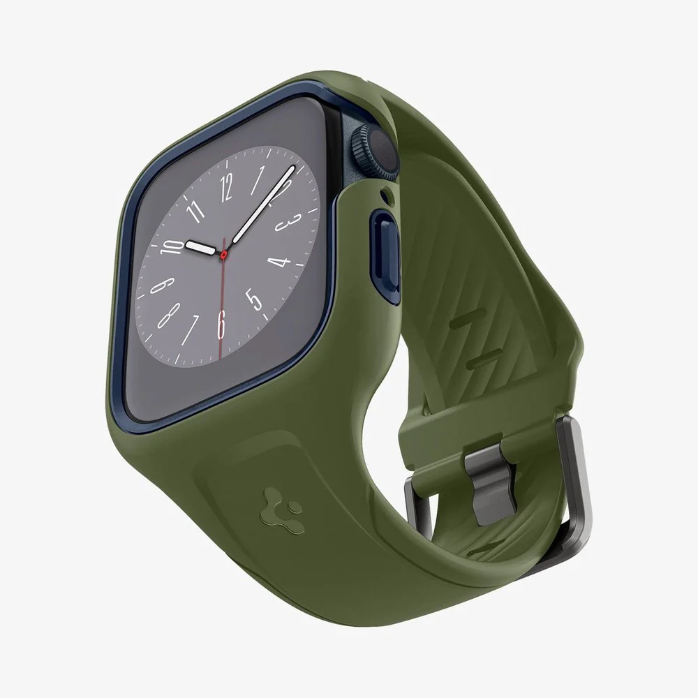 Spigen Apple Watch 45mm Liquid Air Pro Case (Moss Green) - Image 5