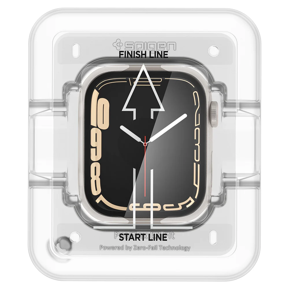 Spigen Apple Watch 45mm ProFlex EZ Fit Screen Protector (Black) - Image 4