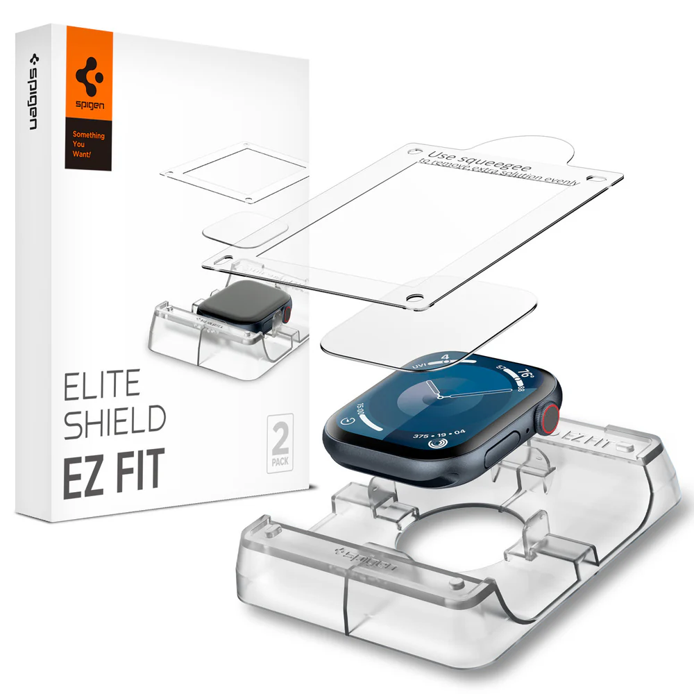 Spigen Apple Watch 46mm Elite Shield EZ Fit Screen Protector 2PCS (Clear) - Image 2