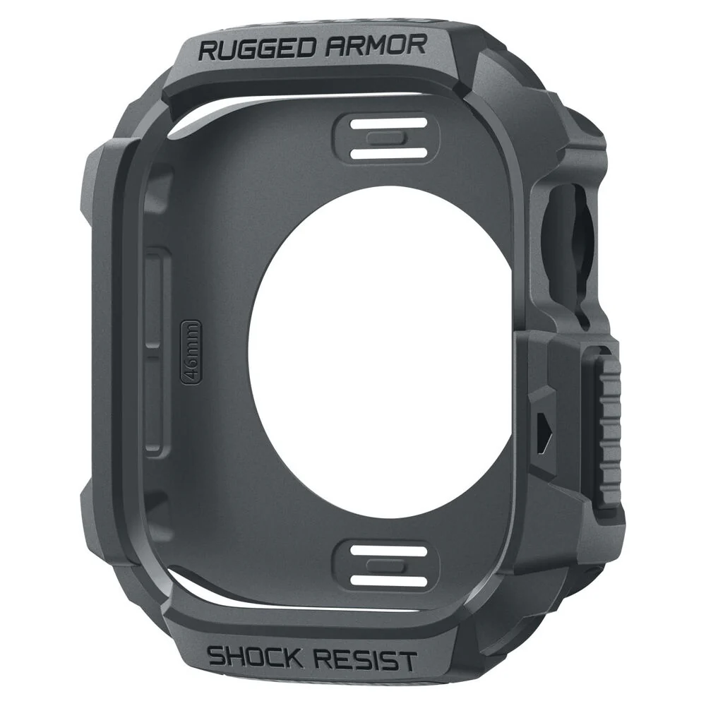 Spigen Apple Watch 46mm Rugged Armor 2 Case (Dark Grey) - Image 3