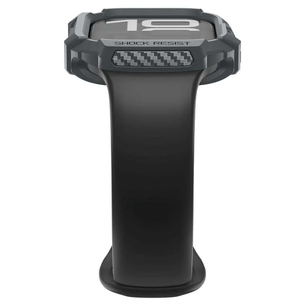 Spigen Apple Watch 46mm Rugged Armor 2 Case (Dark Grey) - Image 5