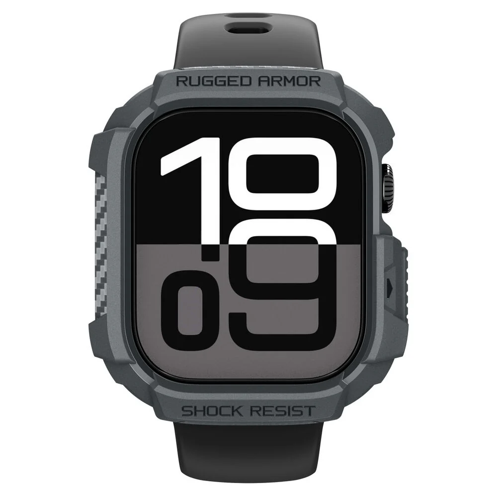 Spigen Apple Watch 46mm Rugged Armor 2 Case (Dark Grey) - Image 6