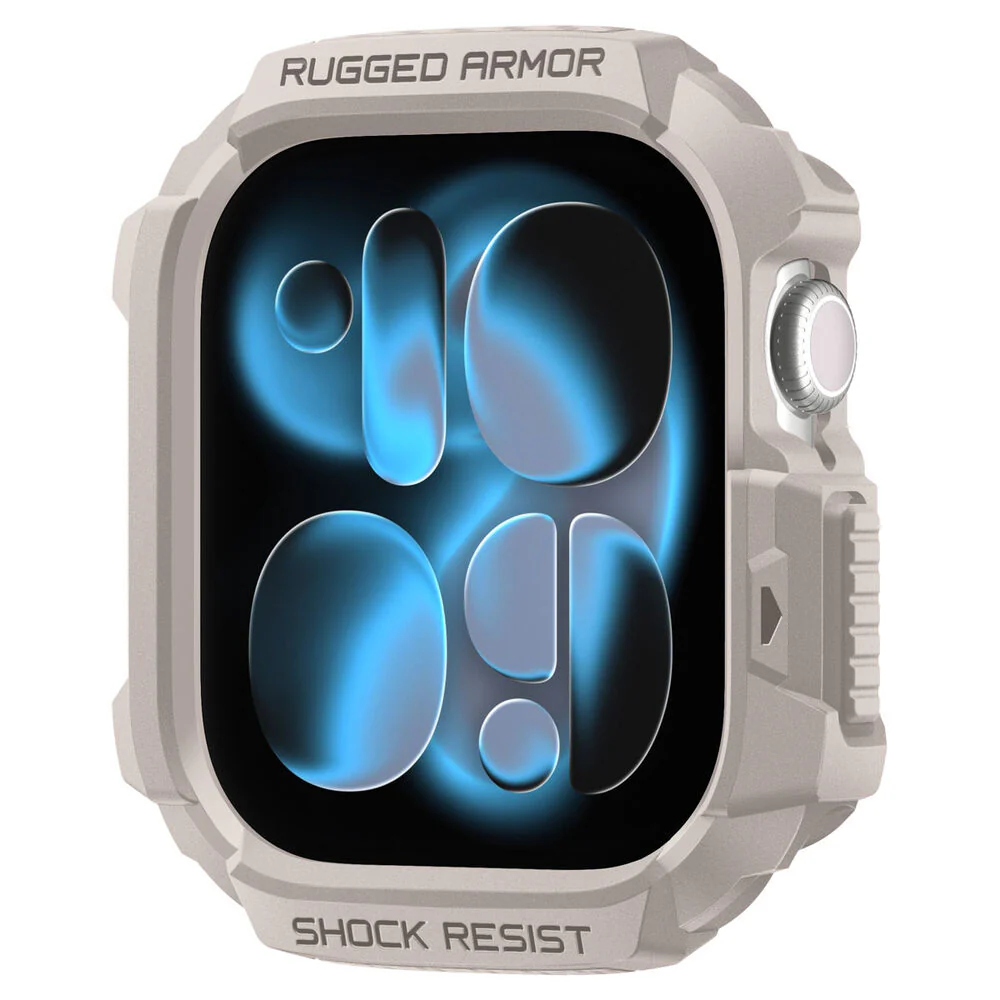 Spigen Apple Watch 46mm Rugged Armor 2 Case (Dune Beige)