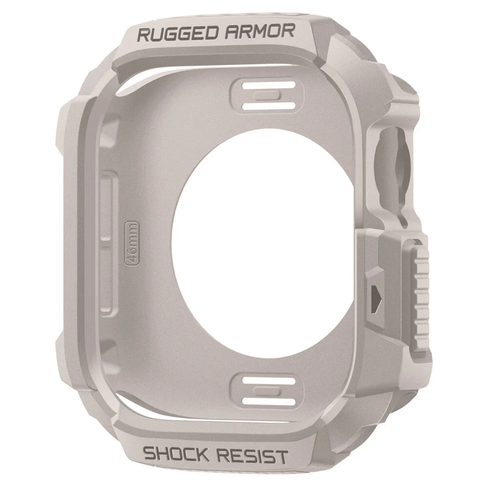 Spigen Apple Watch 46mm Rugged Armor 2 Case (Dune Beige) - Image 3