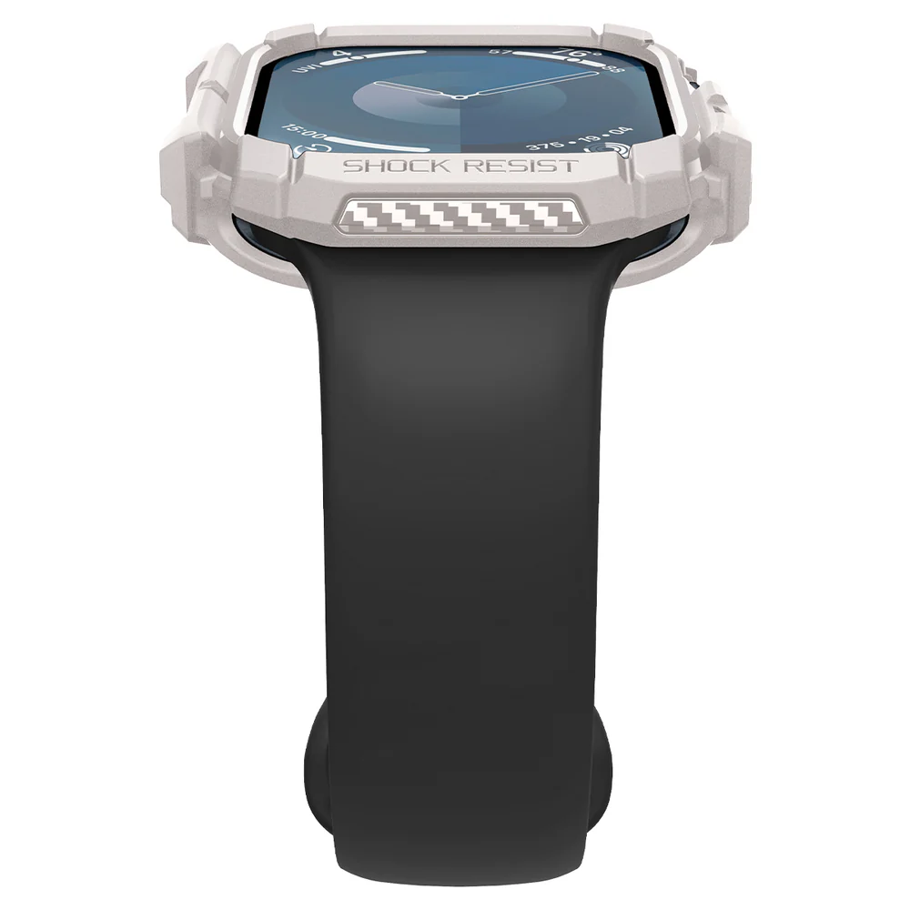 Spigen Apple Watch 46mm Rugged Armor Case (Dune Beige) - Image 6