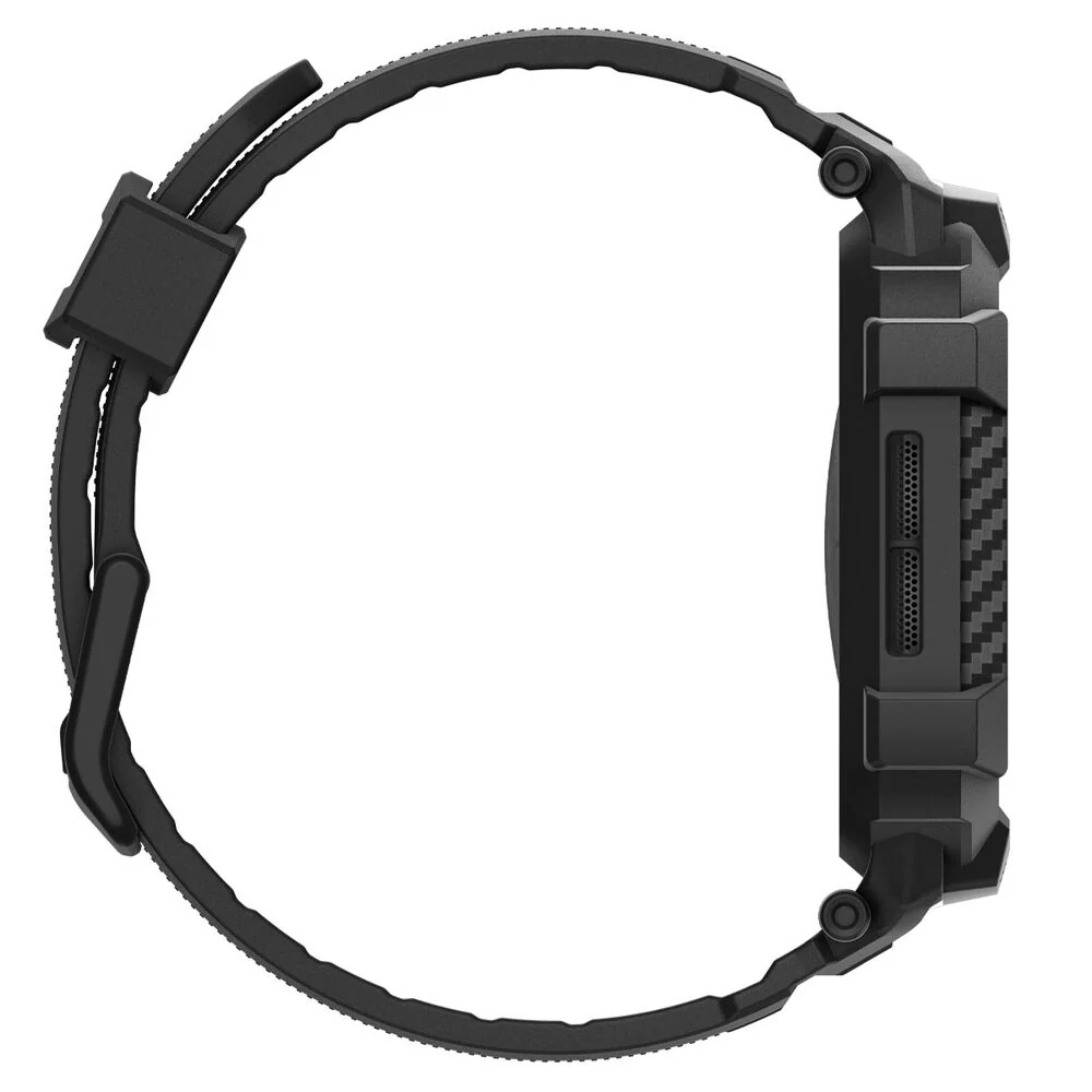 Spigen Apple Watch 46mm Rugged Armor Pro 2 Wristband (Black) - Image 4