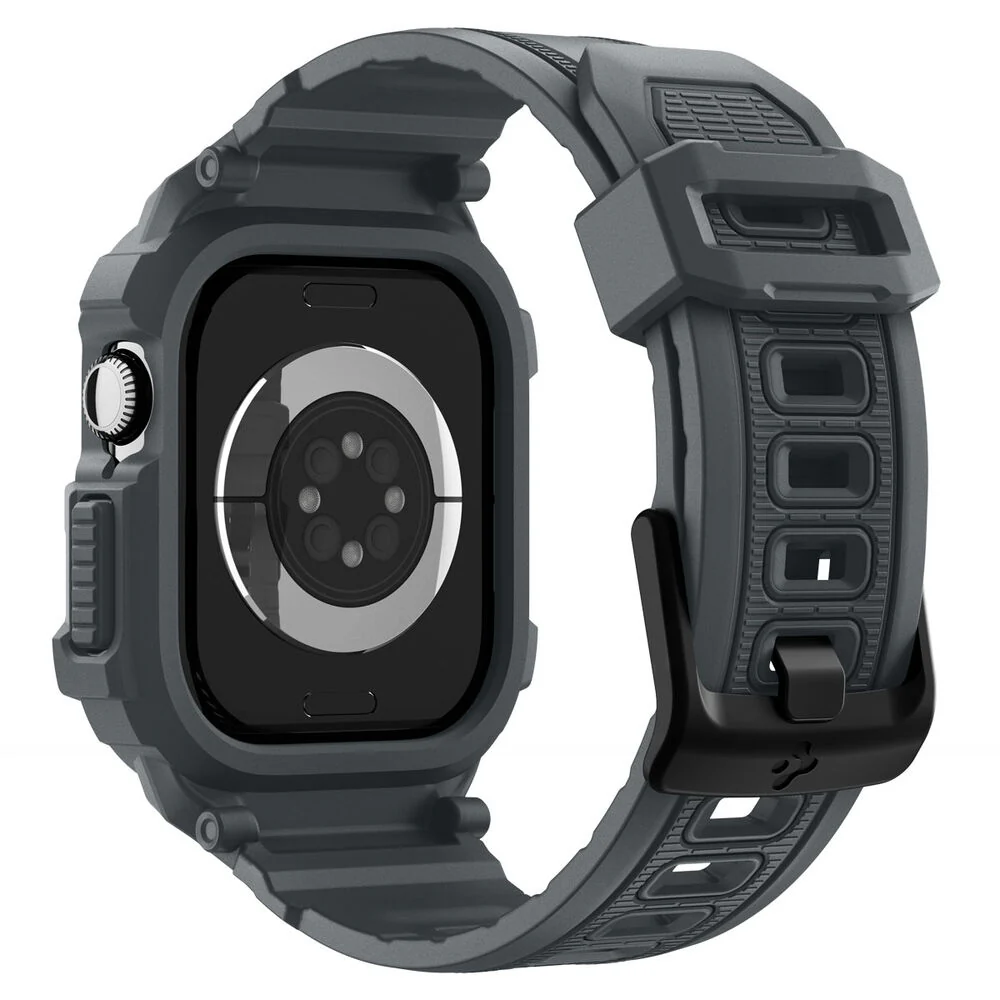 Spigen Apple Watch 46mm Rugged Armor Pro 2 Wristband (Dark Grey) - Image 3