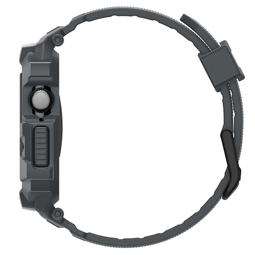 Spigen Apple Watch 46mm Rugged Armor Pro 2 Wristband (Dark Grey) - Image 5