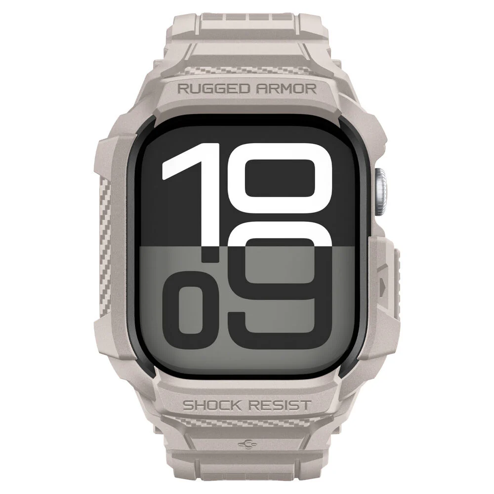 Spigen Apple Watch 46mm Rugged Armor Pro 2 Wristband (Dune Beige) - Image 2