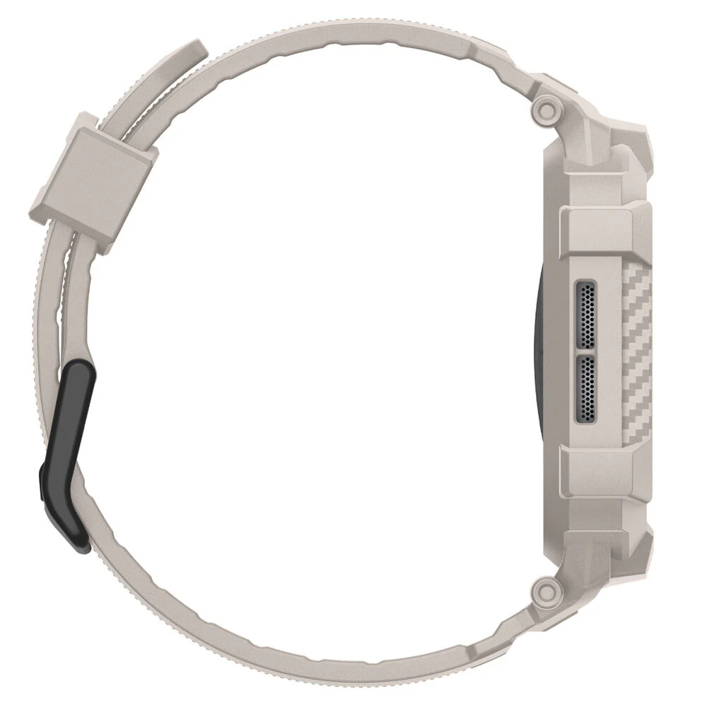 Spigen Apple Watch 46mm Rugged Armor Pro 2 Wristband (Dune Beige) - Image 4
