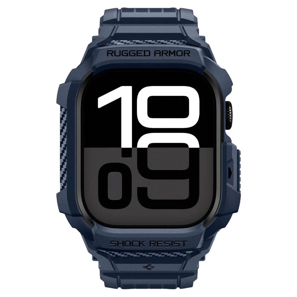 Spigen Apple Watch 46mm Rugged Armor Pro 2 Wristband (Navy Blue) - Image 2