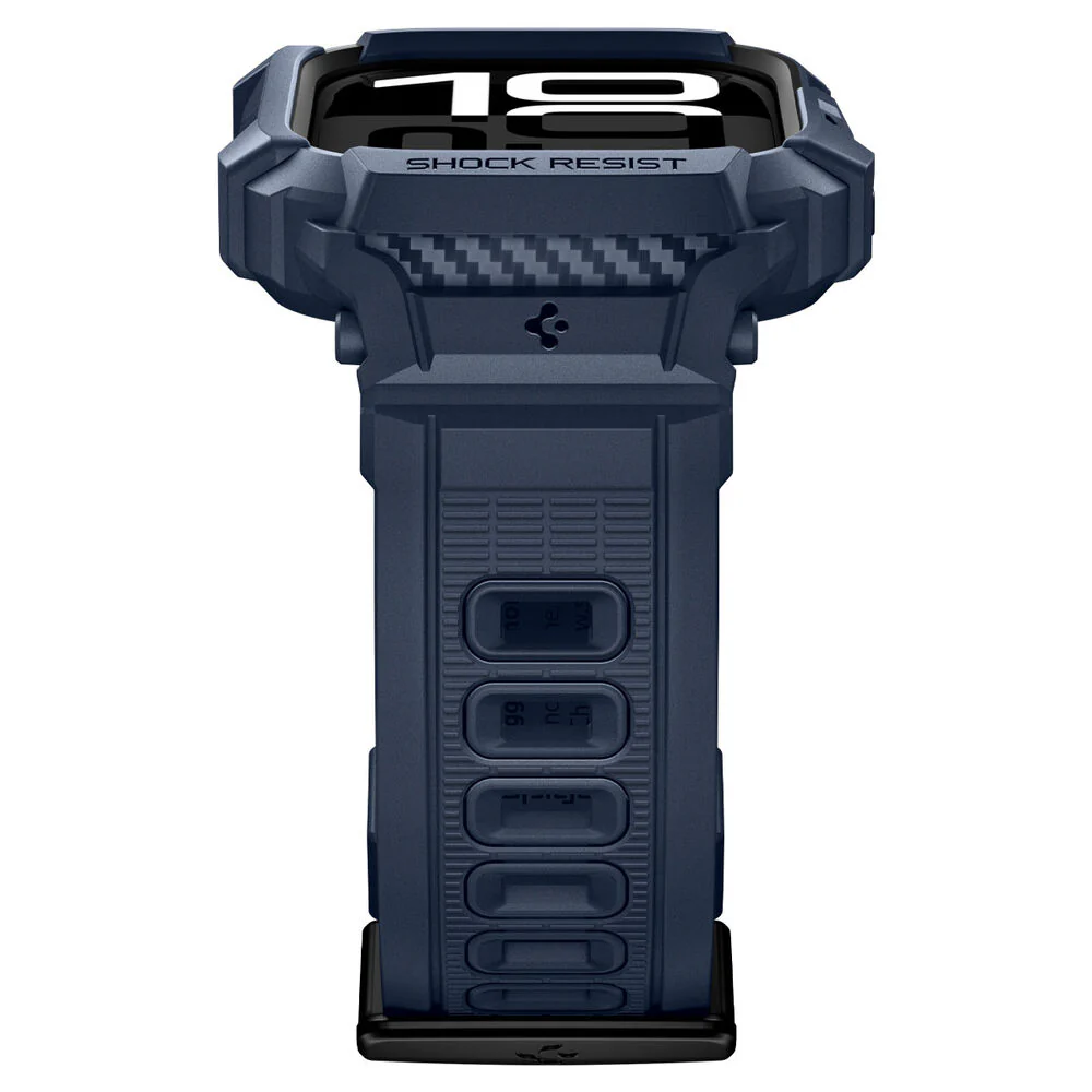 Spigen Apple Watch 46mm Rugged Armor Pro 2 Wristband (Navy Blue) - Image 6