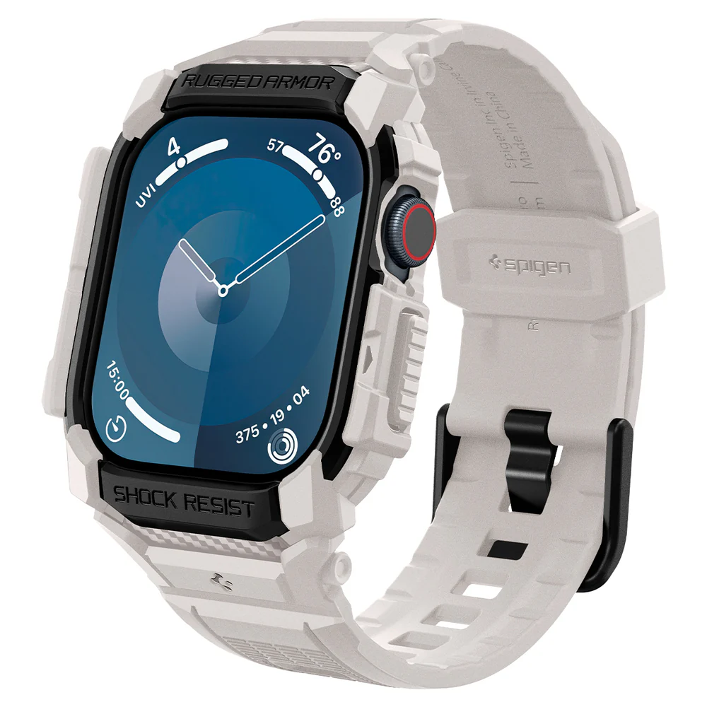 Spigen Apple Watch 46mm Rugged Armor Pro Case (Dune Beige)