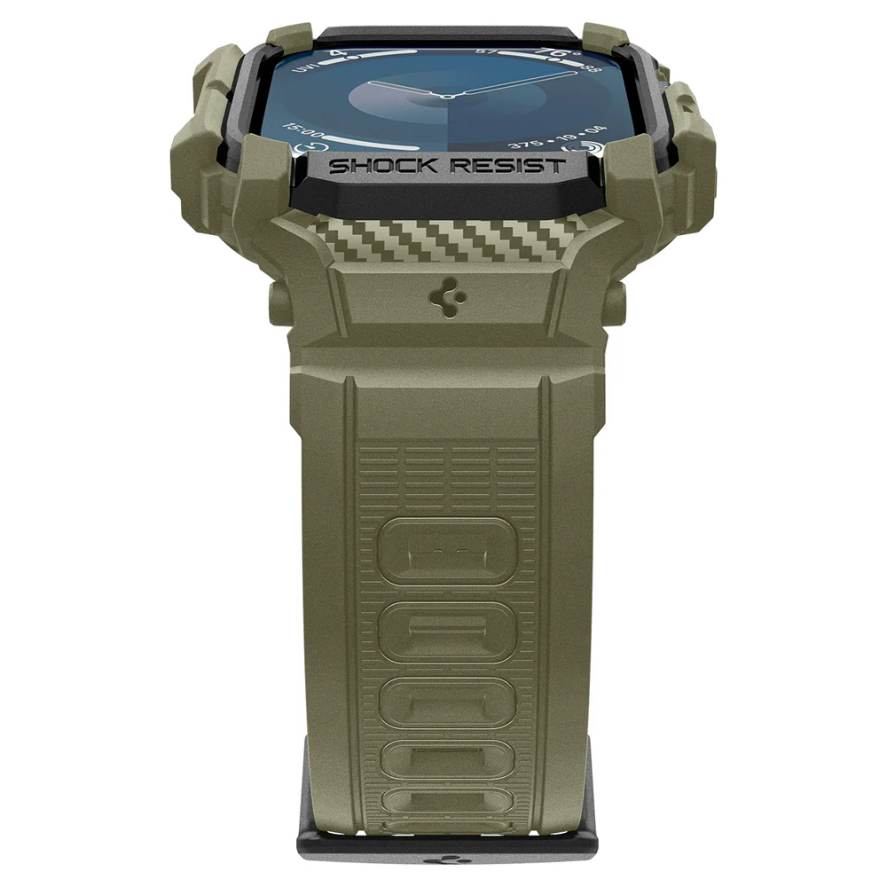 Spigen Apple Watch 46mm Rugged Armor Pro Case (Vintage Khaki) - Image 4
