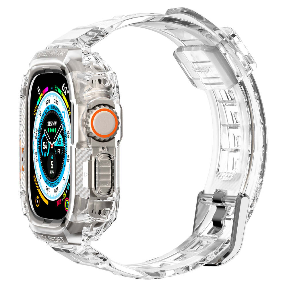 Spigen Apple Watch 49mm Rugged Armor Pro Case (Clear) - Image 3
