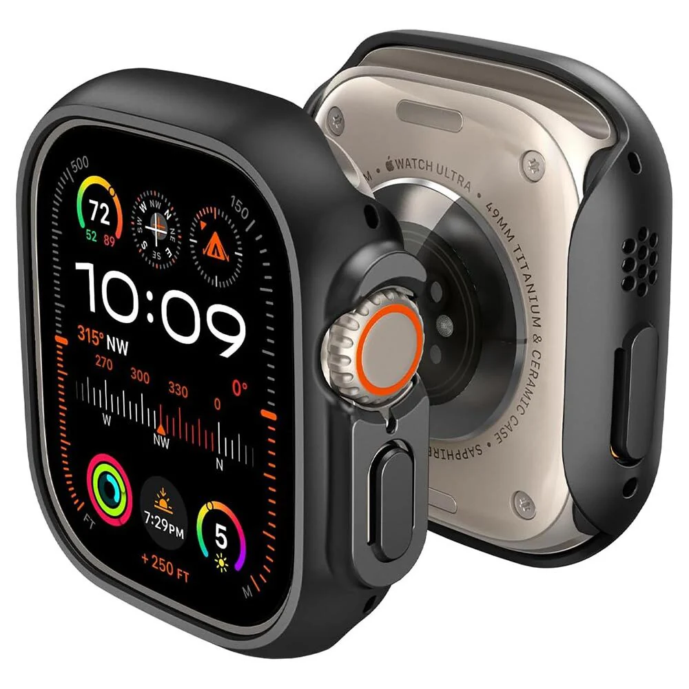 Spigen Apple Watch 49mm Thin Fit Case (Black)