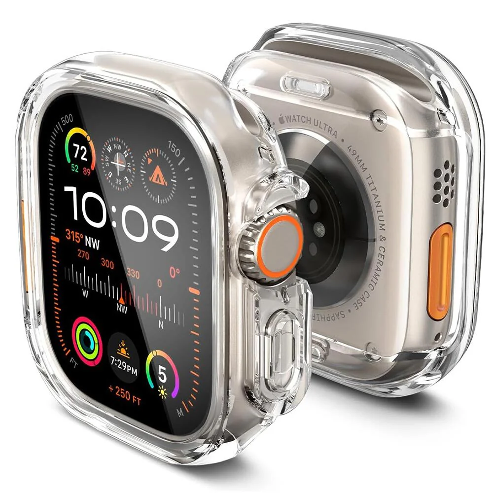 Spigen Apple Watch 49mm Ultra Hybrid Case (Clear) - Image 3