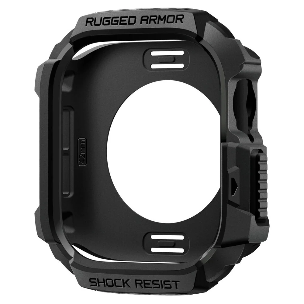 Spigen Apple Watch Series 42mm Rugged Armor 2 Case (Black) - Image 3