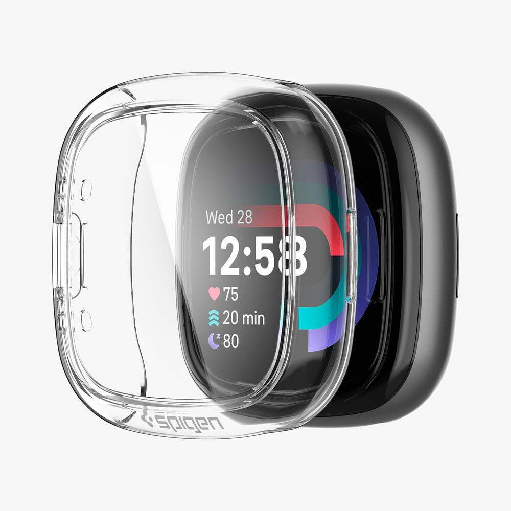 Spigen Fitbit Sense 2 Versa 4 Ultra Hybrid Case (Clear) - Image 5