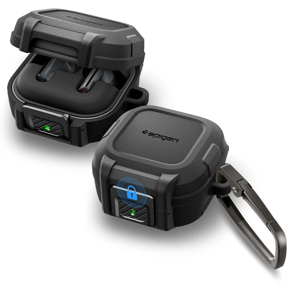 Spigen Galaxy Buds 4 Pro Lock Fit Case (Black) - Image 2