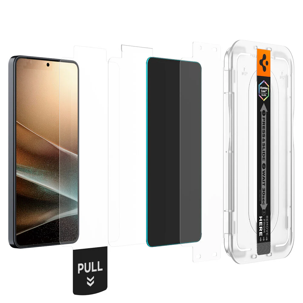 Spigen Galaxy S26 GLAS.tR EZ Fit Pro Privacy 2PCS Screen Protector (Black) - Image 5