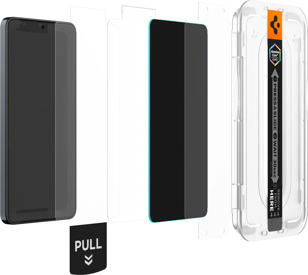 Spigen Galaxy S26 Plus GLAS.tR EZ Fit Pro Privacy 2PCS Screen Protector (Black) - Image 5