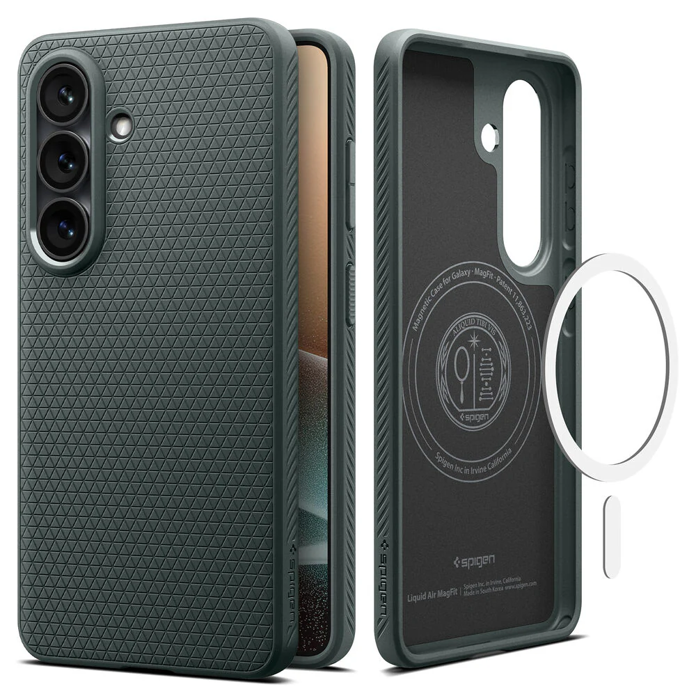 Spigen Galaxy S26 Plus Liquid Air (MagFit) Case (Abyss Green) - Image 6