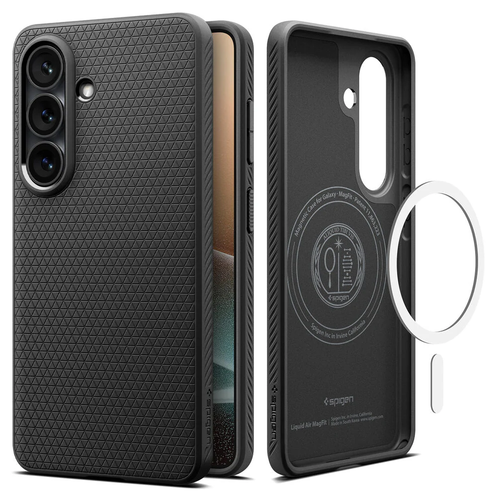 Spigen Galaxy S26 Plus Liquid Air (MagFit) Case (Black) - Image 2