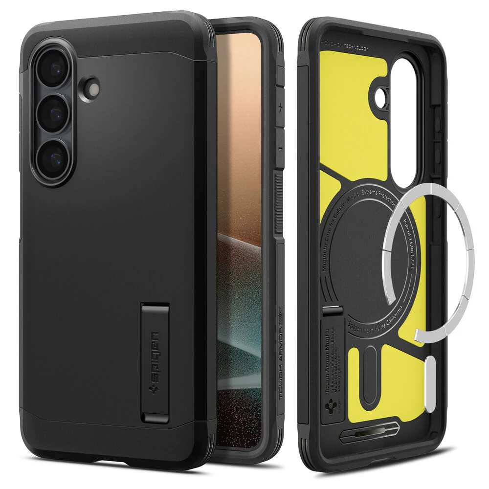 Spigen Galaxy S26 Plus Tough Armor (MagFit) Case (Black) - Image 4