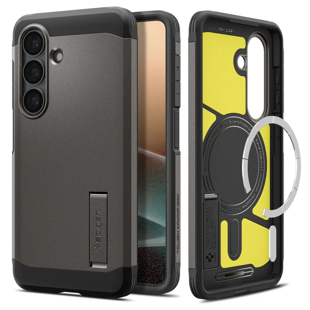 Spigen Galaxy S26 Plus Tough Armor (MagFit) Case (Gunmetal) - Image 3