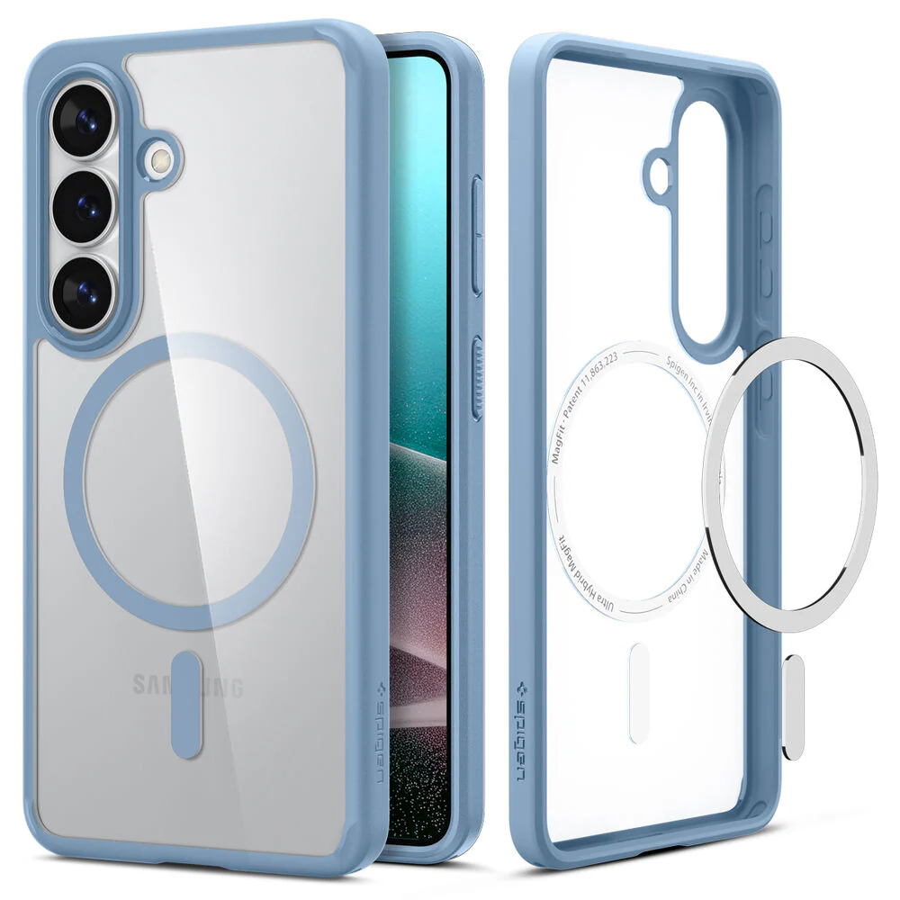 Spigen Galaxy S26 Plus Ultra Hybrid (MagFit) Case (Light Blue) - Image 3