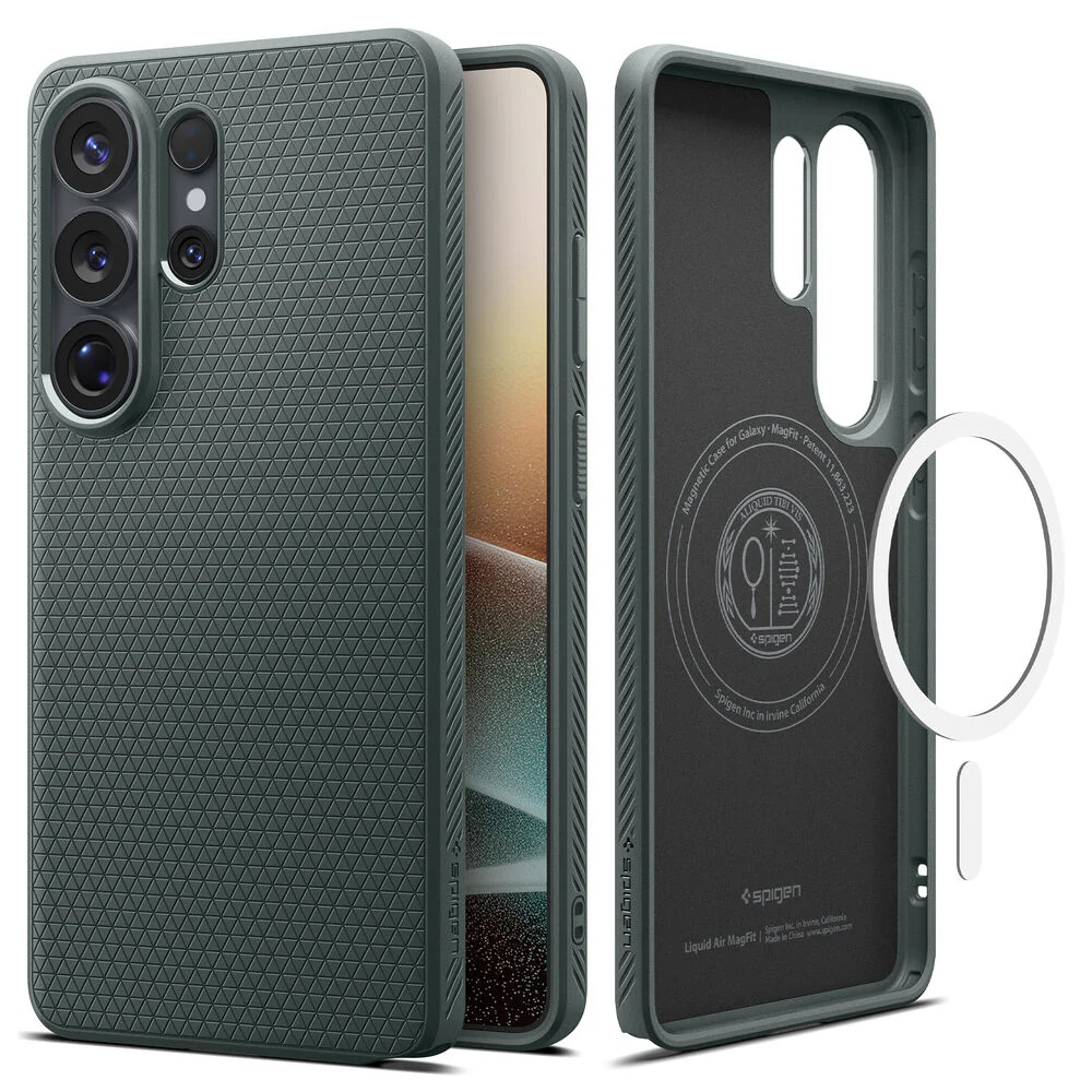 Spigen Galaxy S26 Ultra Liquid Air (MagFit) Case (Abyss Green) - Image 6