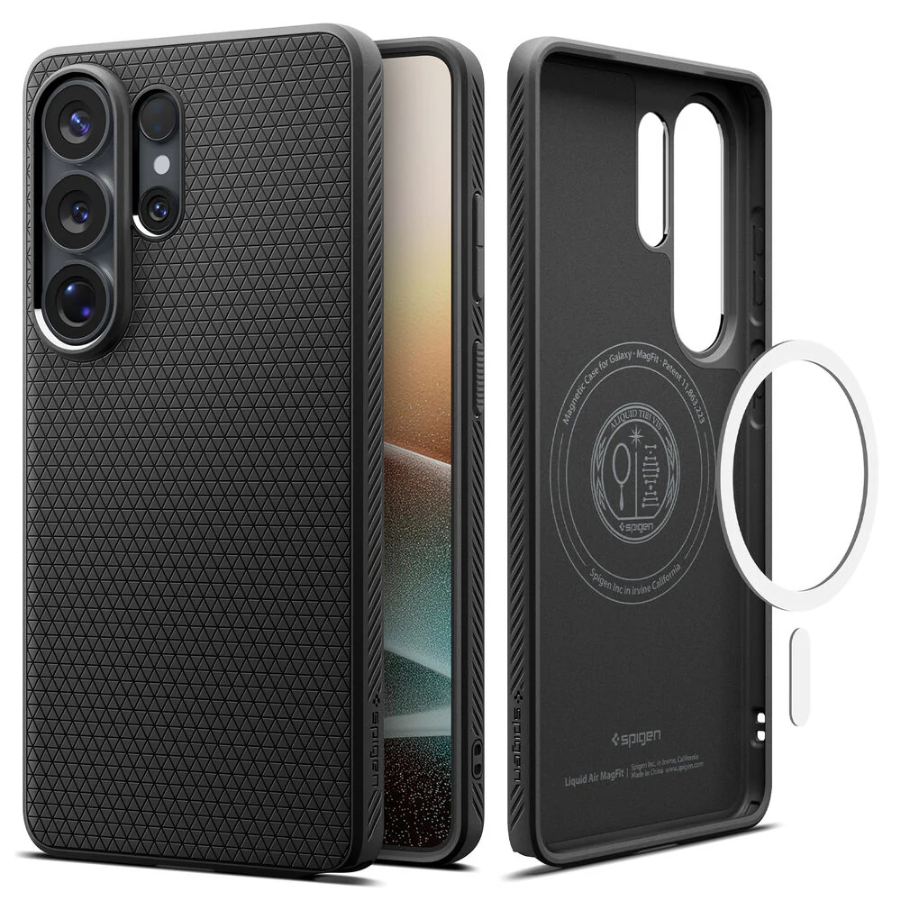 Spigen Galaxy S26 Ultra Liquid Air (MagFit) Case (Black) - Image 2
