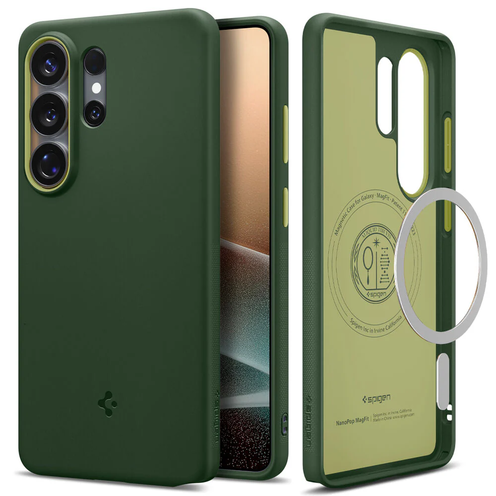 Spigen Galaxy S26 Ultra Nano Pop (MagFit) Case (Avo Green) - Image 3