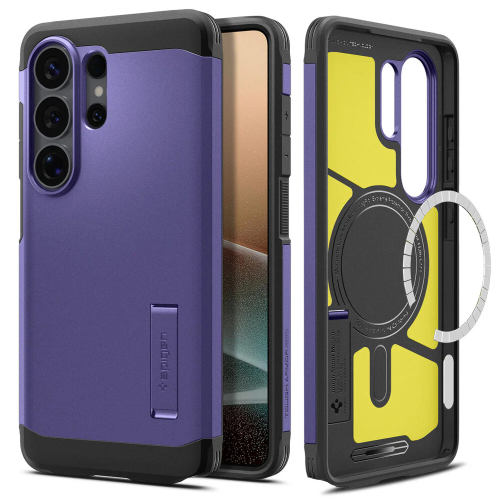 Spigen Galaxy S26 Ultra Tough Armor (MagFit) Case (Ash Violet) - Image 2