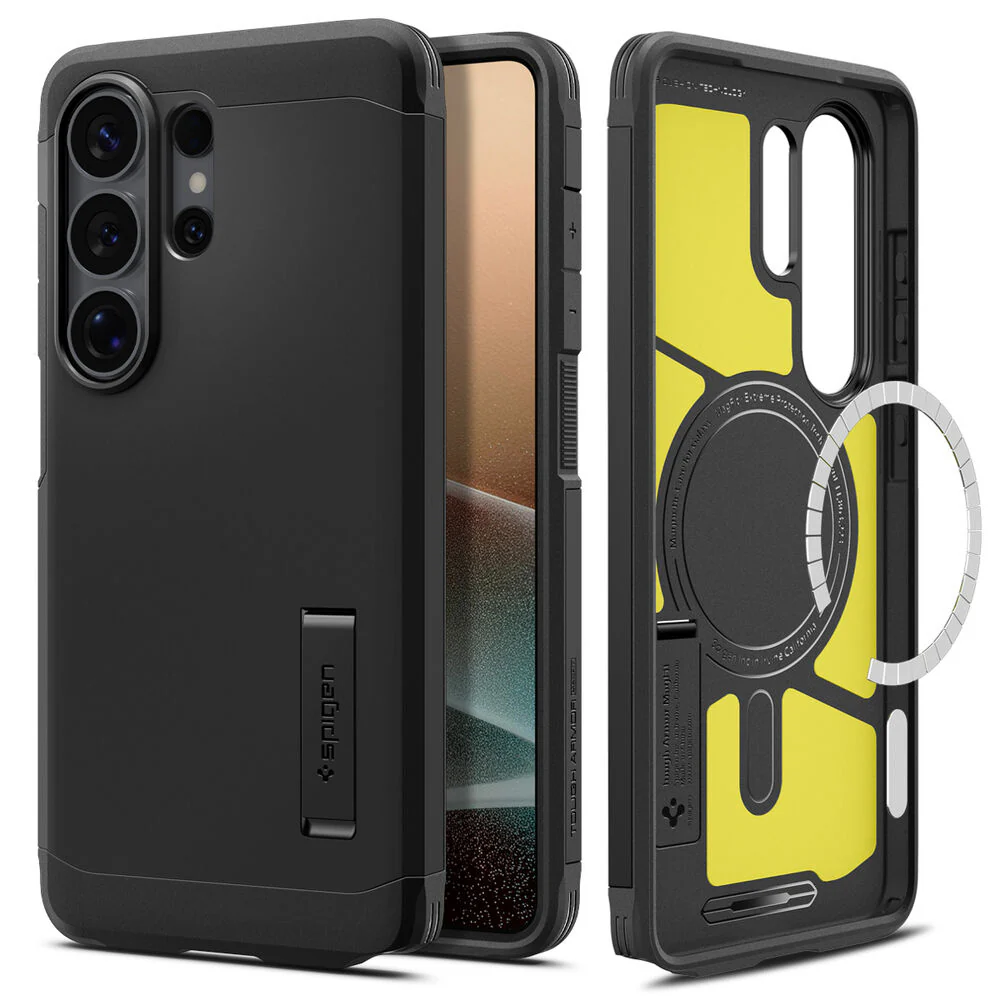 Spigen Galaxy S26 Ultra Tough Armor (MagFit) Case (Black) - Image 3