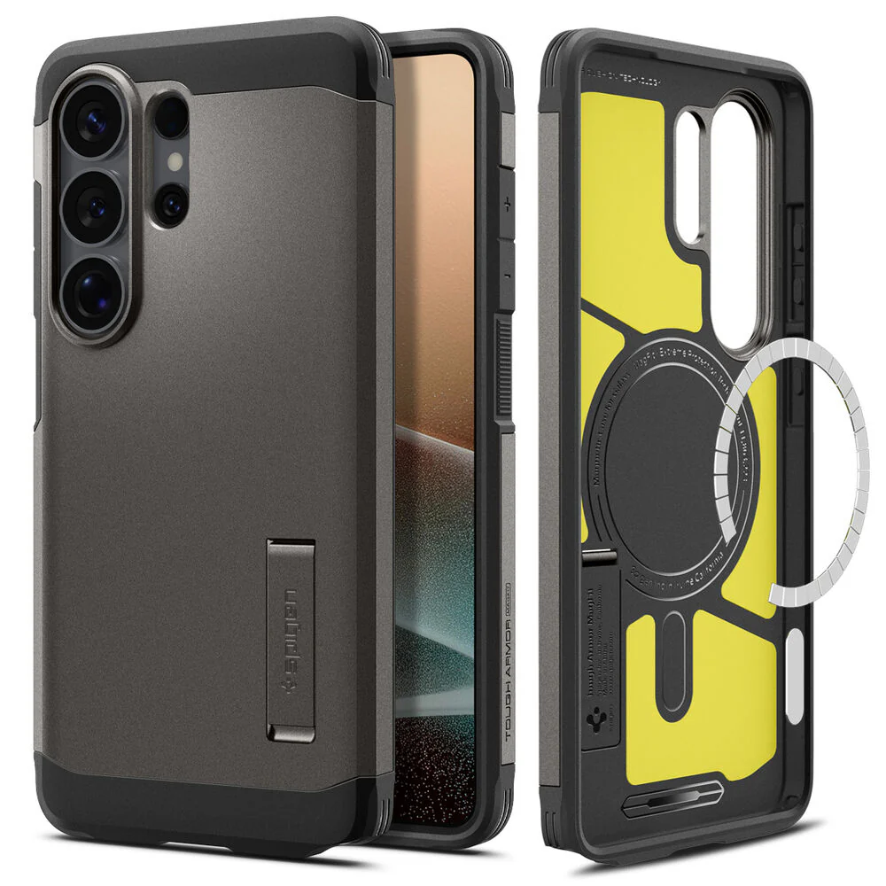 Spigen Galaxy S26 Ultra Tough Armor (MagFit) Case (Gunmetal) - Image 3