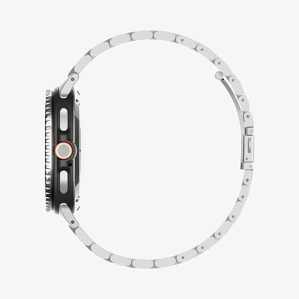 Spigen Galaxy Watch 40mm 44mm 46mm Modern Fit 316L Wristband (Silver) - Image 5