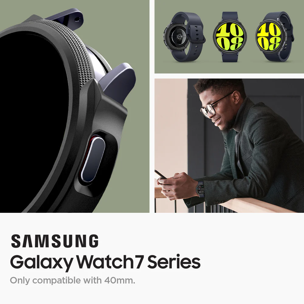 Spigen Galaxy Watch 40mm Liquid Air Case (Black) - Image 2