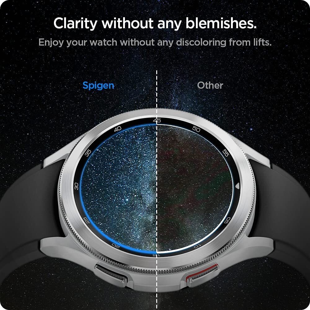 Spigen Galaxy Watch 42mm GLAS.tR Slim HD Glass Screen Protector (Clear) - Image 6