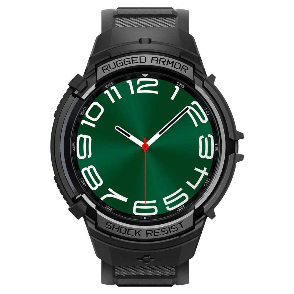 Spigen Galaxy Watch 6 Classic 47mm Rugged Armor Pro Case (Black) - Image 2