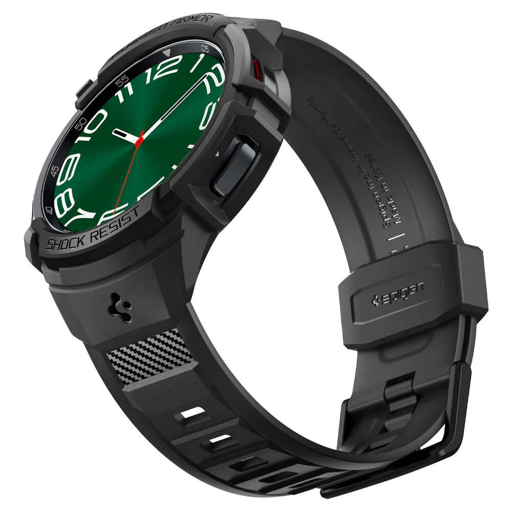 Spigen Galaxy Watch 6 Classic 47mm Rugged Armor Pro Case (Black) - Image 3